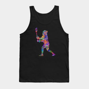 Lacrosse player watercolor Tank Top